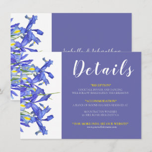 Beautiful Blue Irises Floral Bouquet Information