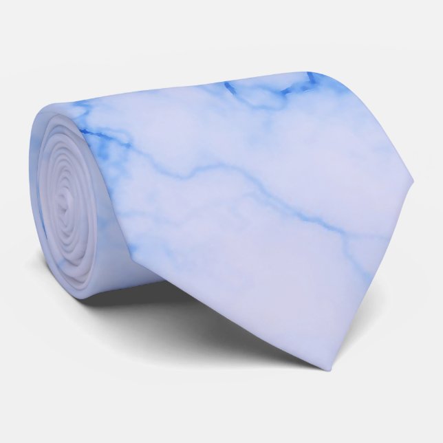 Beautiful Blue Marble Texture   Tie (Rolled)
