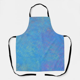Beautiful Blue Marbled Paper Look Apron