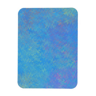 Beautiful Blue Marbled Paper Look Magnet