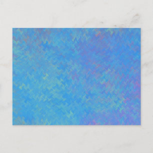 Beautiful Blue Marbled Paper Look Postcard