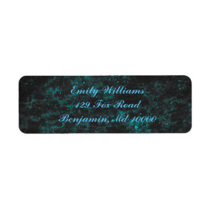 Beautiful Blue Modern Return Address Label