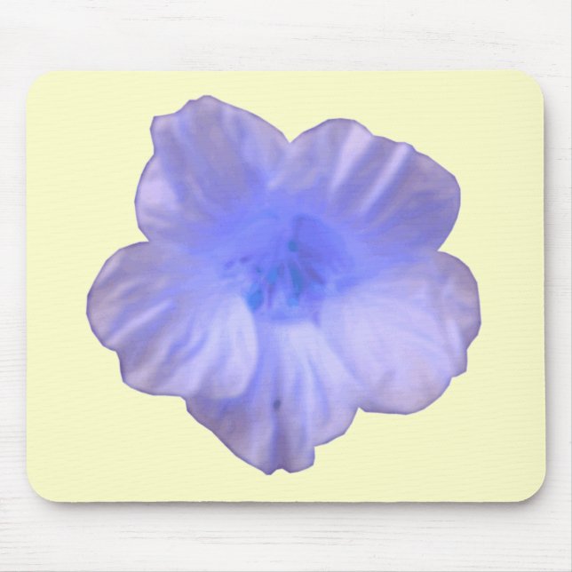 Beautiful Blue Nasturtium Mousepad (Front)