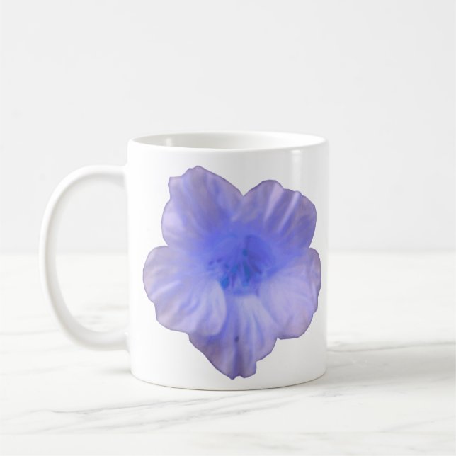 Beautiful Blue Nasturtium Mug (Left)