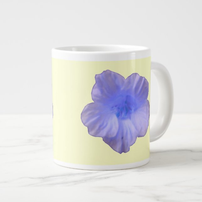 Beautiful Blue Nasturtium Mug (Front Right)