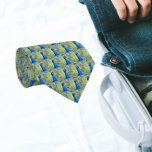 Beautiful Blue Peacock Feathers Tie<br><div class="desc">Dress in style with this stylish tie that features the photo image of a beautiful,  blue Peacock printed in a repeating pattern.</div>