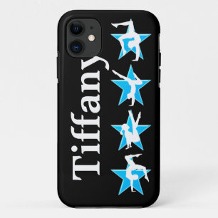 BEAUTIFUL BLUE PERSONALIZED GYMNASTICS IPHONE CASE