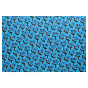 Beautiful blue roses fabric