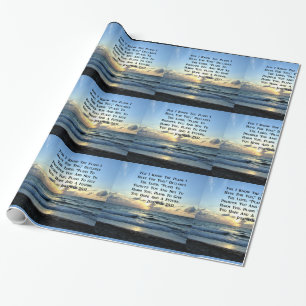 BEAUTIFUL BLUE SKIES JEREMIAH 29:11 PHOTO WRAPPING PAPER