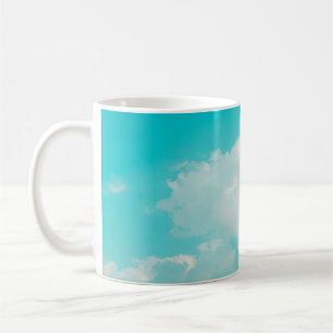 Beautiful blue sky and clouds with daylight natura coffee mug