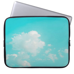 Beautiful blue sky and clouds with daylight natura laptop sleeve