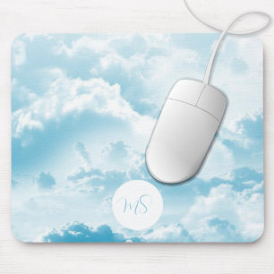 Beautiful Blue Sky Clouds Personalised Mouse Pad