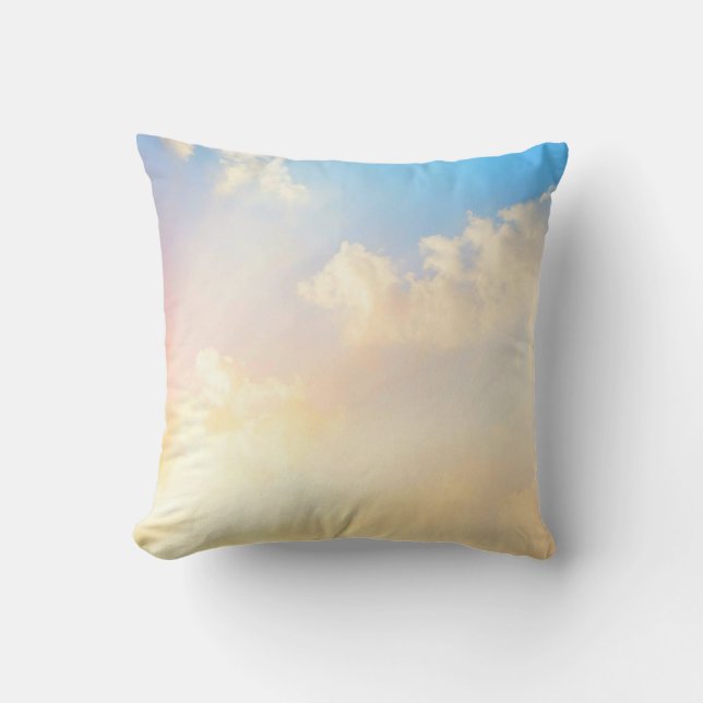 Beautiful Blue Sky with Clouds, Cushion (Front)