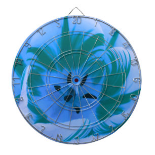 Beautiful Blue Tulip Dart Board