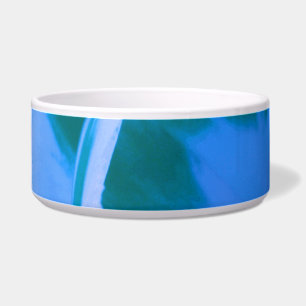 Beautiful Blue Tulip Dog Bowl