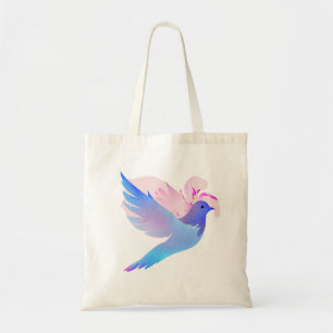 Beautiful Blue Watercolor Dove Tote Bag