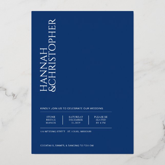 Beautiful Blue Wedding (Front)