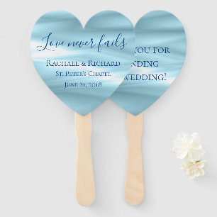 Beautiful Blue Wedding Souvenir Hand Fan