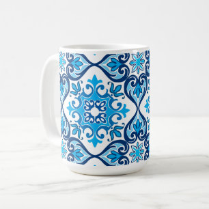 💙🤍 Beautiful blue - white Azulejos X, Coffee Mug