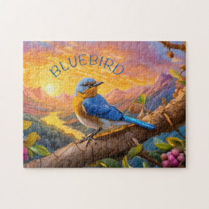 Beautiful Bluebird Jigsaw Puzzle