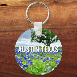 Beautiful Bluebonnets Austin Texas Photography Key Ring