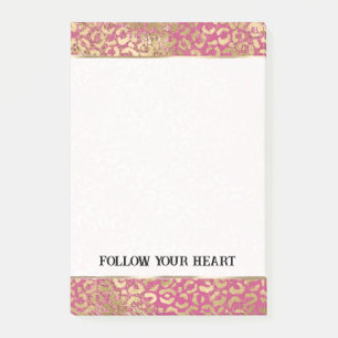 Beautiful Blush Pink Zebra Sparkle Glitter Post-it Notes