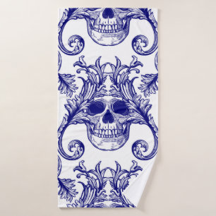 Beautiful bohemian damask seamless ornament. Baroq Bath Towel