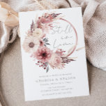 Beautiful Boho Blush Wedding Vow Renewal Invitation<br><div class="desc">Beautiful Boho Blush Wedding Vow Renewal Invitation
See our collection for many more invitations and matching items

Also available as a digital downloadable invitation.</div>