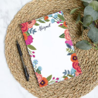 Beautiful Boho Flowers - Custom Name