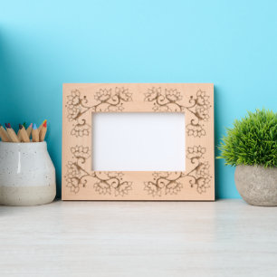 Beautiful Boho Flowers Etched Frames