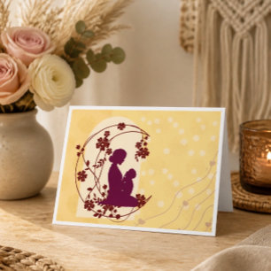 Beautiful Boho Mother's Day Card (Yellow)