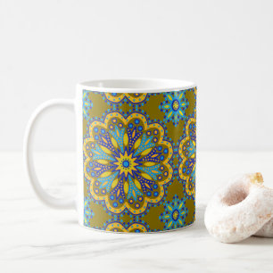 Beautiful Boho Talavera Tile Coffee Mug