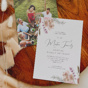 Beautiful Boho Watercolor Family Reunion Photo