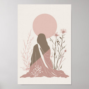 Beautiful Boho Woman Poster