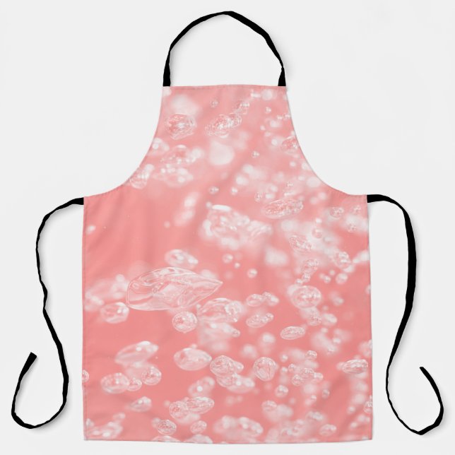 Beautiful bokeh air bubble abstract light pink pas apron (Front)