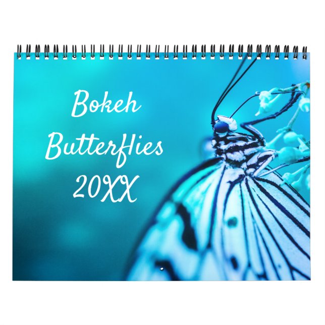 Beautiful Bokeh Butterflies Custom Photo Calendar (Cover)