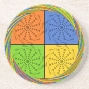 Beautiful Bold Egyptian Pattern: A Dazzling Design Coaster