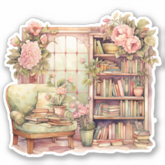 Beautiful Book Corner Sticker