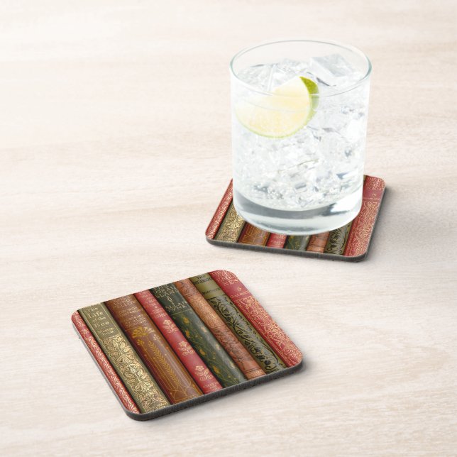 Beautiful Book Spines Coaster (Right Side)