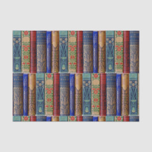 Beautiful Book Spines (Paris) Decoupage Tissue Paper