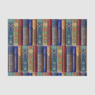Beautiful Book Spines (Paris) Decoupage Tissue Paper