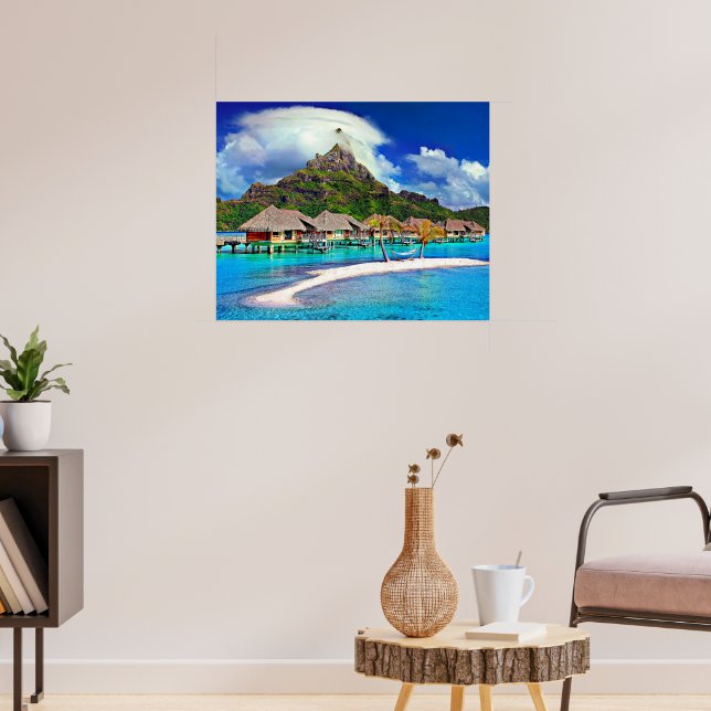 Beautiful Bora Bora, French Polynesia Poster (Living Room 3)