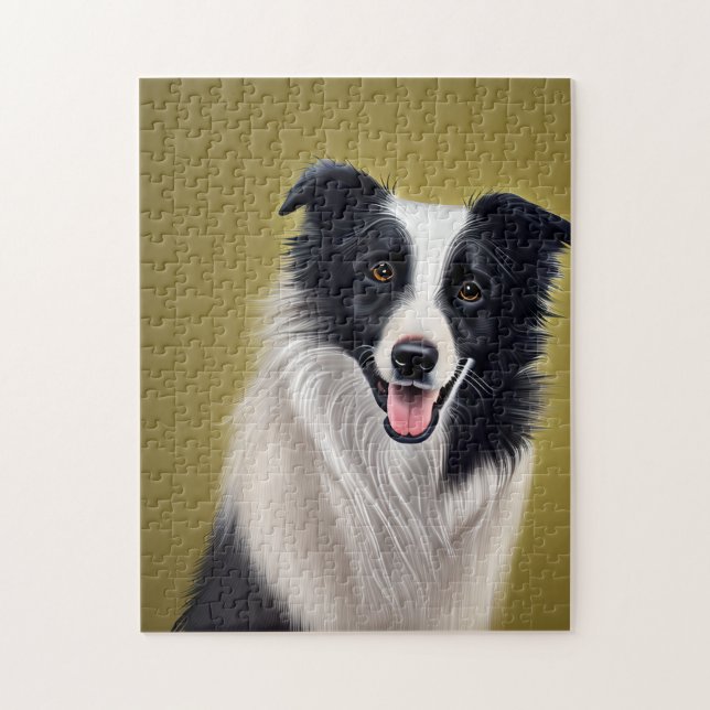 Beautiful Border Collie Jigsaw Puzzle (Vertical)
