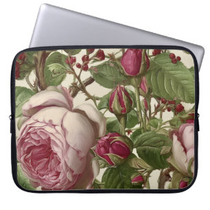 Beautiful Botanical Floral Design Laptop Sleeve