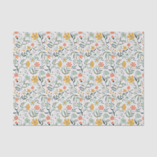 Beautiful Botanical Floral Pattern Tissue Paper