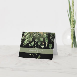 Beautiful Botanical Leaf, Thank You Card