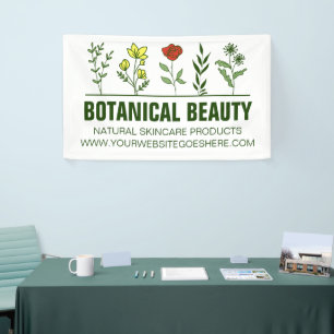 Beautiful Botanical Spa Skincare Business Banner