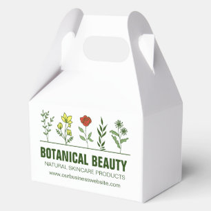 Beautiful Botanical Spa Skincare Products Custom Favour Box