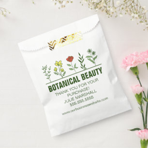 Beautiful Botanical Spa Skincare Products Party Favour Bag