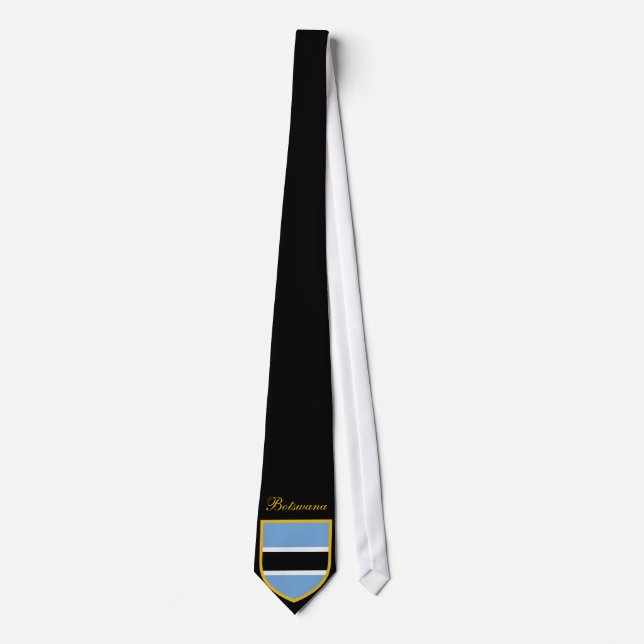 Beautiful Botswana Flag Neck Tie (Front)
